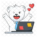 Happy Employee Happy Teddy Happy Bear Icône