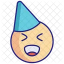 Happy Face With Party Hat Icon