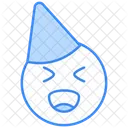 Happy Face With Party Hat Icon