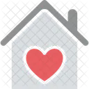 Happy Family Happy Home Heart Sign Icon