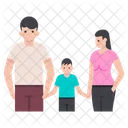 Happy Family Family Members Parentage Icon