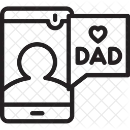 아버지의 날 축하 메시지  아이콘