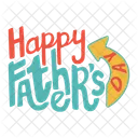 Happy Fathers Day Greeting Tie Icon
