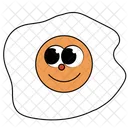 Happy Fried Egg Icon