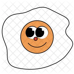 Happy Fried Egg Emoji Icon