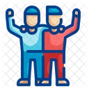 Happy Friends Friend Together Icon
