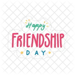 Happy friendship day  Icon