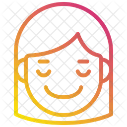 Happy Girl Emoji Icon
