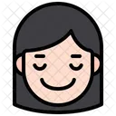 Happy Girl Smile Girl Face Icon