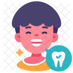 Happy Healthy teeth  Icon