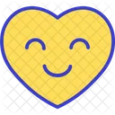Emoji Happy Heart Icon