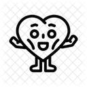 Heart Character Happy Icon