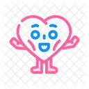 Heart Character Happy Icon