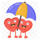 Hearts Couple Heart Lovers Happy Heart Lovers Icon