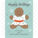 Happy Holiday Greeting Icon