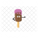 Happy Ice Cream Stick  Icon