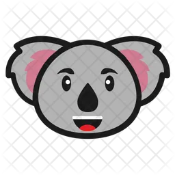 Happy Koala Emoji Icon