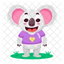 Happy Koala Glad Cinereus Icon