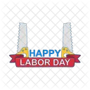 Happy labor day  Icon