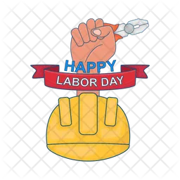 Happy labor day  Icon