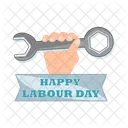 Happy labour day  Icon