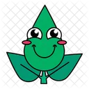 Happy Leaf  Icon