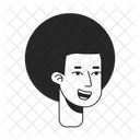 Afro Friendly African Icon