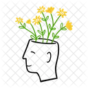 Head Happy Flower Icon