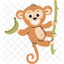 Monkey Banana Branch Icon
