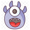 Happy Monster Creature Monster Face Icon