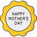 Happy Mothers Day Mothers Day Badge Icon