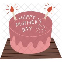 Happy Mother's Day Cake  Icon