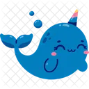 Narwhal Animal Sea Icon