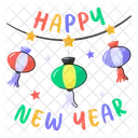 Happy New Year 2024 Icon