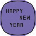 Happy New Year Celebration New Year Icon