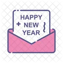 Happy New Year Invitation Letter Party Invitation Icon