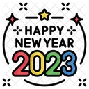 Happy new year 2023  Icon