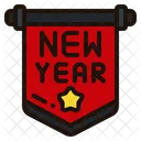 Happy New Year Banner  Symbol