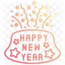 Happy New Year Banner Icon