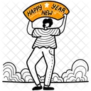 Welcome 2023 With New Hope And Determination This Season Celebrate New Year With These Beautiful Icons And Illustrations Icon