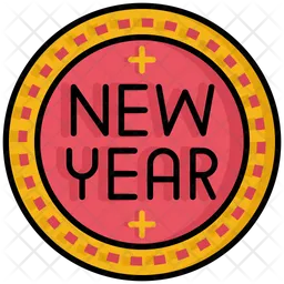 Happy New Year Sticker  Icon