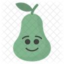Happy Pear Face Emoji Emoticon Icon
