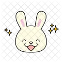 Rabbit Happy Smile Icon