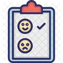 Happy Unhappy Clipboard Icon