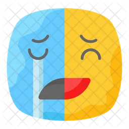 Happy Sad Emoji Icon