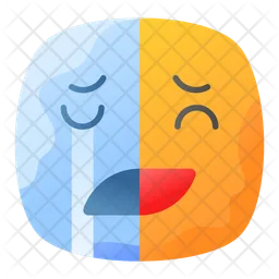 Happy Sad Emoji Icon