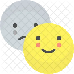 Happy sad Emoji Icon