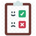 Happy Sad Clipboard  Icon