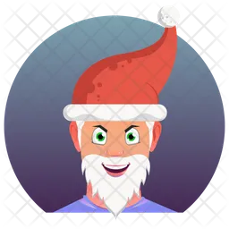 Happy Santa Emoji Icon