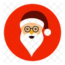 Happy Santa Emoji Icon Laughing Santa Christmas Icon